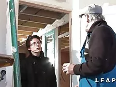 성숙한 프랑스 심각한 sodomisee papy와 갱에